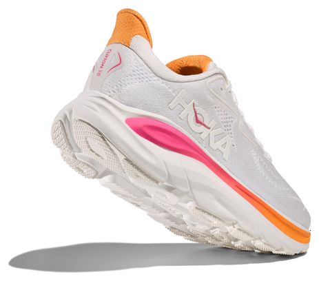 Hoka Clifton 10 Damesschoenen Wit/Roos