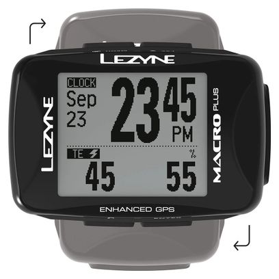 Compteur GPS Lezyne Macro Plus (Cardio/Vitesse-Cadence)