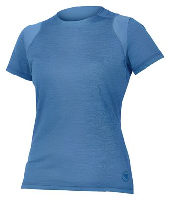 Endura SingleTrack Women's Steel Blue Short Sleeve Jersey
