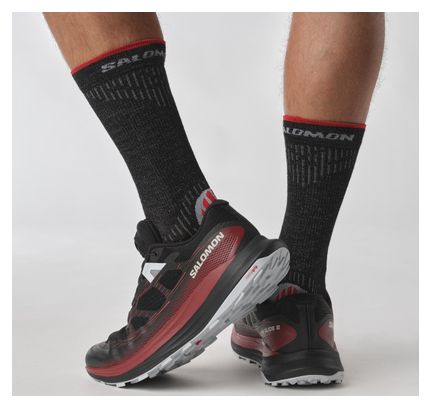 Salomon Ultra Glide 2 Trail Shoes Black Red Men's