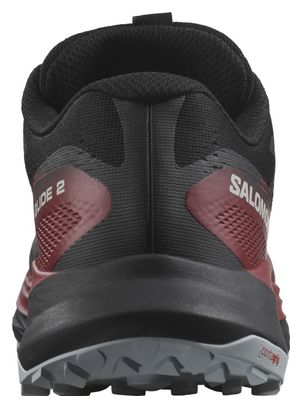 Salomon Ultra Glide 2 Trail Shoes Black Red Men's