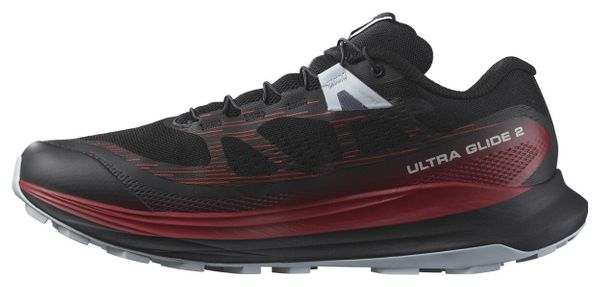 Salomon Ultra Glide 2 Trail Schoenen Zwart Rood Heren