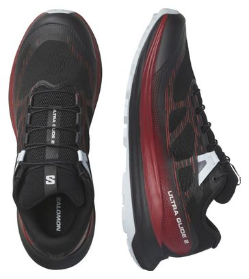 Salomon Ultra Glide 2 Trail Schoenen Zwart Rood Heren