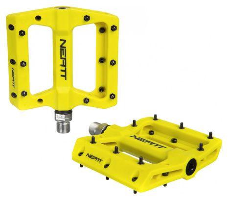 Paar Neatt Composite 8 Pin Flat Pedals Gelb