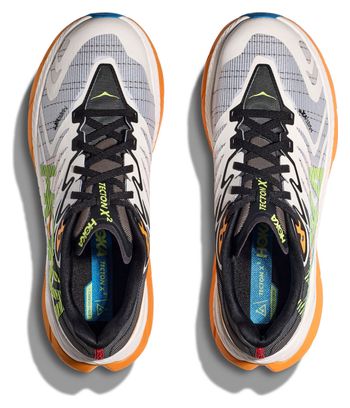 Hoka One One Tecton X White Orange Men's Trail Shoes