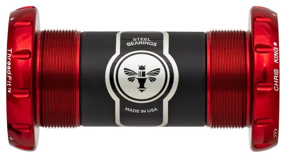 Chris King ThreadFit 30 68 / 100mm Tretlager Rot