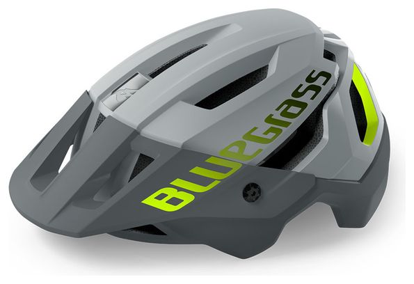 Bluegrass Rogue Core Mips MTB Helm Grau Gelb Fluo Matte 2021