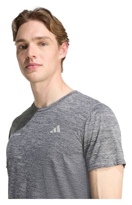 Adidas Performance Own The Run Melange Grijze herentrui met korte mouwen