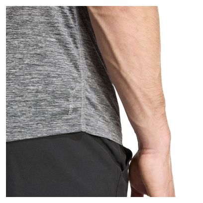 Adidas Performance Own The Run Melange Grijze herentrui met korte mouwen