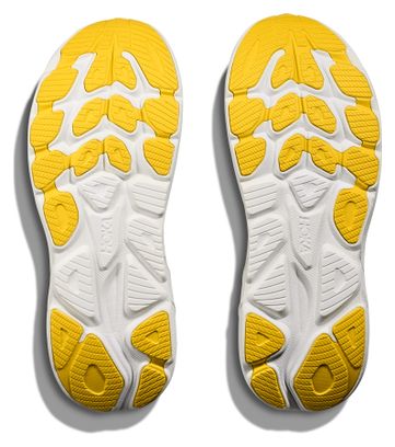 Hoka Clifton 10 Running Shoes Large Blue/Yellow Man
