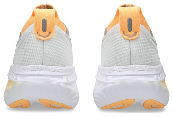 Asics Gel-Nimbus 27 hardloopschoenen wit/oranje dames
