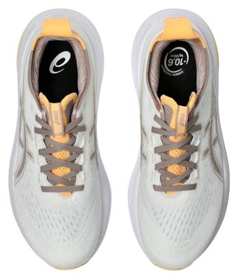 Asics Gel-Nimbus 27 hardloopschoenen wit/oranje dames