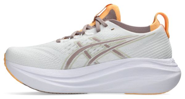 Asics Gel-Nimbus 27 hardloopschoenen wit/oranje dames