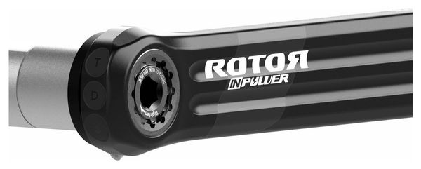 Coppia di pedivelle Rotor Power Sensor Inpower Road V3 con montaggio diretto nero