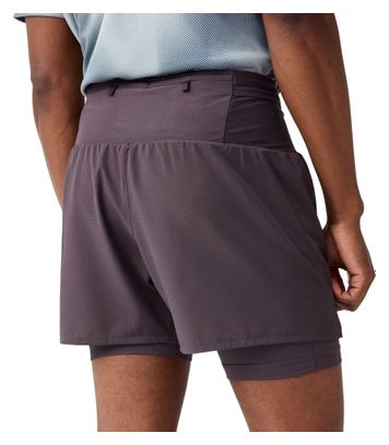 Pantalones cortos 2 en 1 Brooks High Point 2.0 Gris Hombre