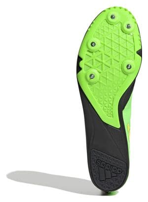 adidas running Distancestar Black Yellow Green Men's Track &amp; Field Shoe
