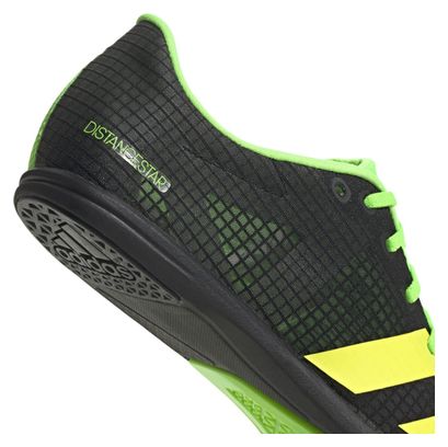 Chaussures Athlétisme adidas running Distancestar Noir Jaune Vert Homme
