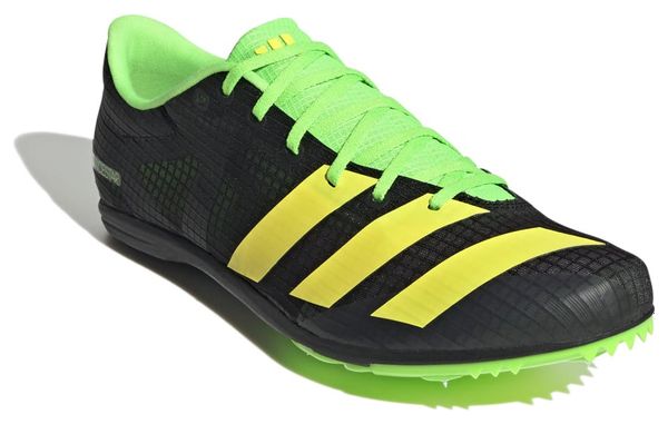 Chaussures Athlétisme adidas running Distancestar Noir Jaune Vert Homme