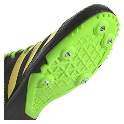 Chaussures Athlétisme adidas running Distancestar Noir Jaune Vert Homme
