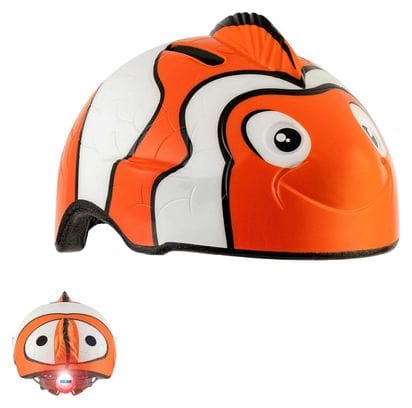 Casque de Vélo pour enfants| Poisson Clown Orange| Crazy Safety| Certifié EN1078