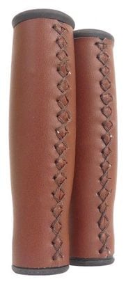 EDGE Grips City Cuir - 135/135Mm - Marron Foncé