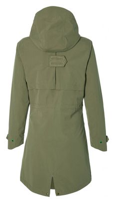 Parka de pluie vélo Basil Mosse Olive Femme