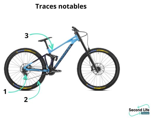 Produit Reconditionné - VTT Tout-Suspendu Mondraker Summum R Sram GX DH 7V 29'' Bleu / Noir 2023 L