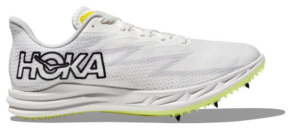 Hoka One One Crescendo MD White Yellow Unisex Track &amp; Field Shoes