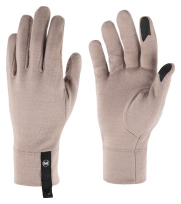 Buff Merino Midweight Lilac Ice Long Gloves