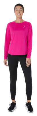 Camiseta de manga larga para mujer Asics Core Run Rosa