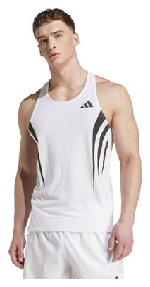 Adidas Performance Adizero Archive Tank Top White Man