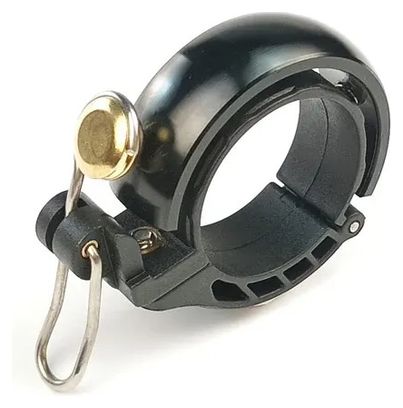 Sonnette de vélo design circulaire en cuivre - Noir