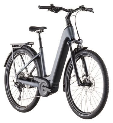 VTC Électrique Cube Kathmandu Hybrid One 800 Easy Entry Shimano Cues 10V 800 Wh 700 mm Gris Metallic 2026