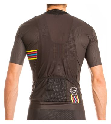  ISANO Maillot Manches Courtes IS 1.0 Noir Rainbow