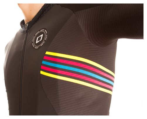  ISANO Maillot Manches Courtes IS 1.0 Noir Rainbow