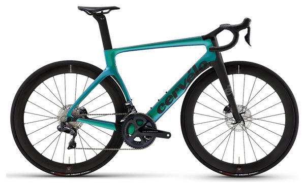 Bicicleta de carretera Cervélo S5 Disc Shimano Ultegra Di2 11S Chameleon Blue 2021