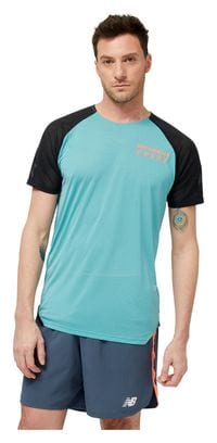New Balance Accelerate Pacer Short Sleeve Jersey Blue