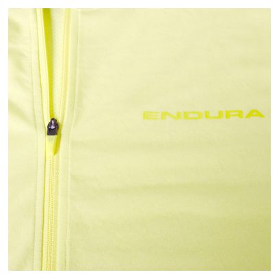 Maglia a maniche corte Endura Loop Full Zip gialla da uomo