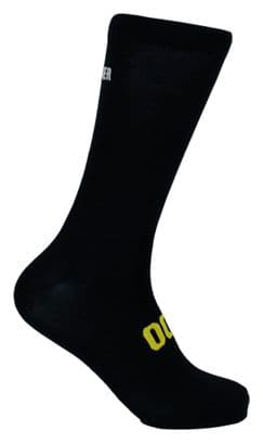 Chaussettes de cyclisme hautes respirantes brodées Classy Evo II Mooquer noir