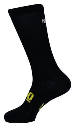 Chaussettes de cyclisme hautes respirantes brodées Classy Evo II Mooquer noir