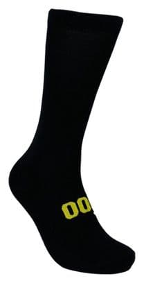 Chaussettes de cyclisme hautes respirantes brodées Classy Evo II Mooquer noir