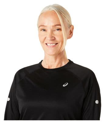 Asics Road Lite-Show Langarm Trikot Schwarz Damen