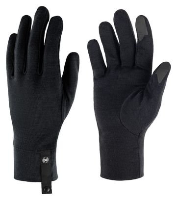 Buff Merino Midweight Long Gloves - Night Blue