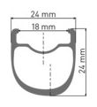 Ruota posteriore DT Swiss PRC 1100 Dicut Mon Chasseral 24 Disc | 12x142mm | Centerlock