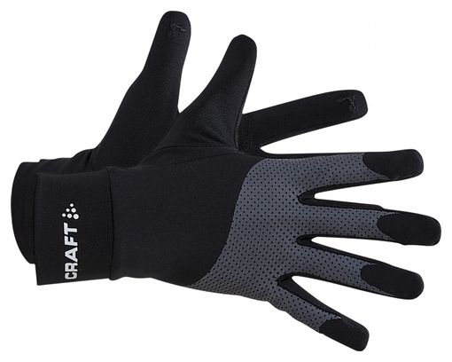 Craft ADV Lumen Reflective Fleece Guantes de invierno Negro Unisex