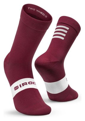 Chaussettes vélo Cyclisme Homme et Femme S1 Maroon Volata Bordeaux