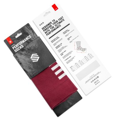 Chaussettes vélo Cyclisme Homme et Femme S1 Maroon Volata Bordeaux