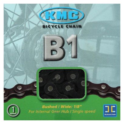 Chaîne de vélo KMC B1 Wide - 112 maillons 1 vitesses Noir