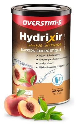 Overstims Hydrixir Long Distance Energy Drink Tè alla pesca 600g