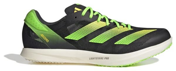 adidas running adizero Aventi Track &amp; Field Shoe Black Green Yellow Unisex